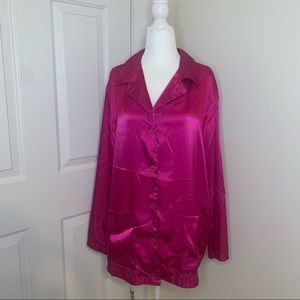 Victoria’s Secret Pink Pajama Button Down Shirt